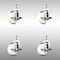 Service Caster 3 Inch 316SS Nylon Wheel Swivel 12mm Threaded Stem Caster Set Brake SCC SCC-SS316TS20S314-NYS-TLB-M1215-4 - alternate 1